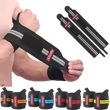Premium Handgelenk-Straps 2er Set - Lifting Straps für Krafttraining und Gewichtheben