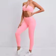 Premium Damen Yoga-Set Nahtlos - Sport-BH mit Leggings in 3 Größen