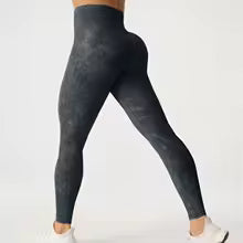 Premium Damen High-Waist Yoga-Leggings Matt - Formgebende Fitness Hose