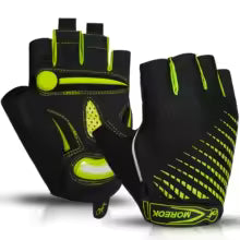 MOREOK Fahrradhandschuhe Halbfinger mit 5mm Gel-Pads - Radsport