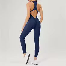Damen Einteiler Körpernah - Elastischer Overall aus Funktionsmaterial
