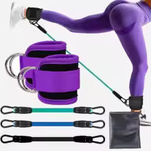 Knöchelriemen mit Widerstandsbändern - Fitness Equipment für Beinmuskeltraining