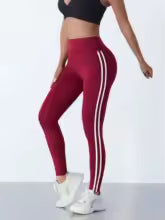 Damen Sport Leggings mit Hoher Taille - Fitness Hose mit 4-Wege-Stretch