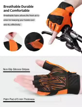 Premium MTB Fahrradhandschuhe 2024 - Atmungsaktive Halbfinger-Handschuhe mit Gel-Polsterung
