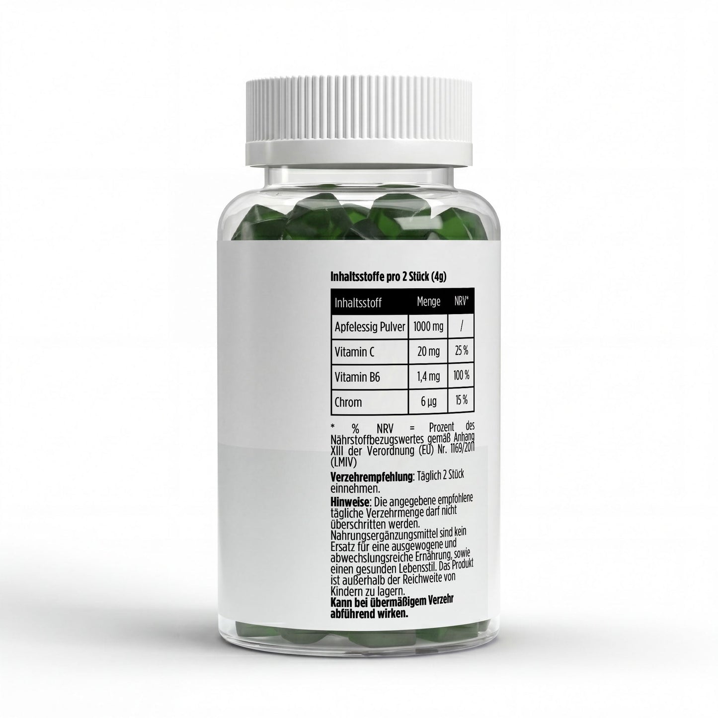 Apfelessig + C + B6 + Chrom Gummies - 60 Stk - jostefitvita.de