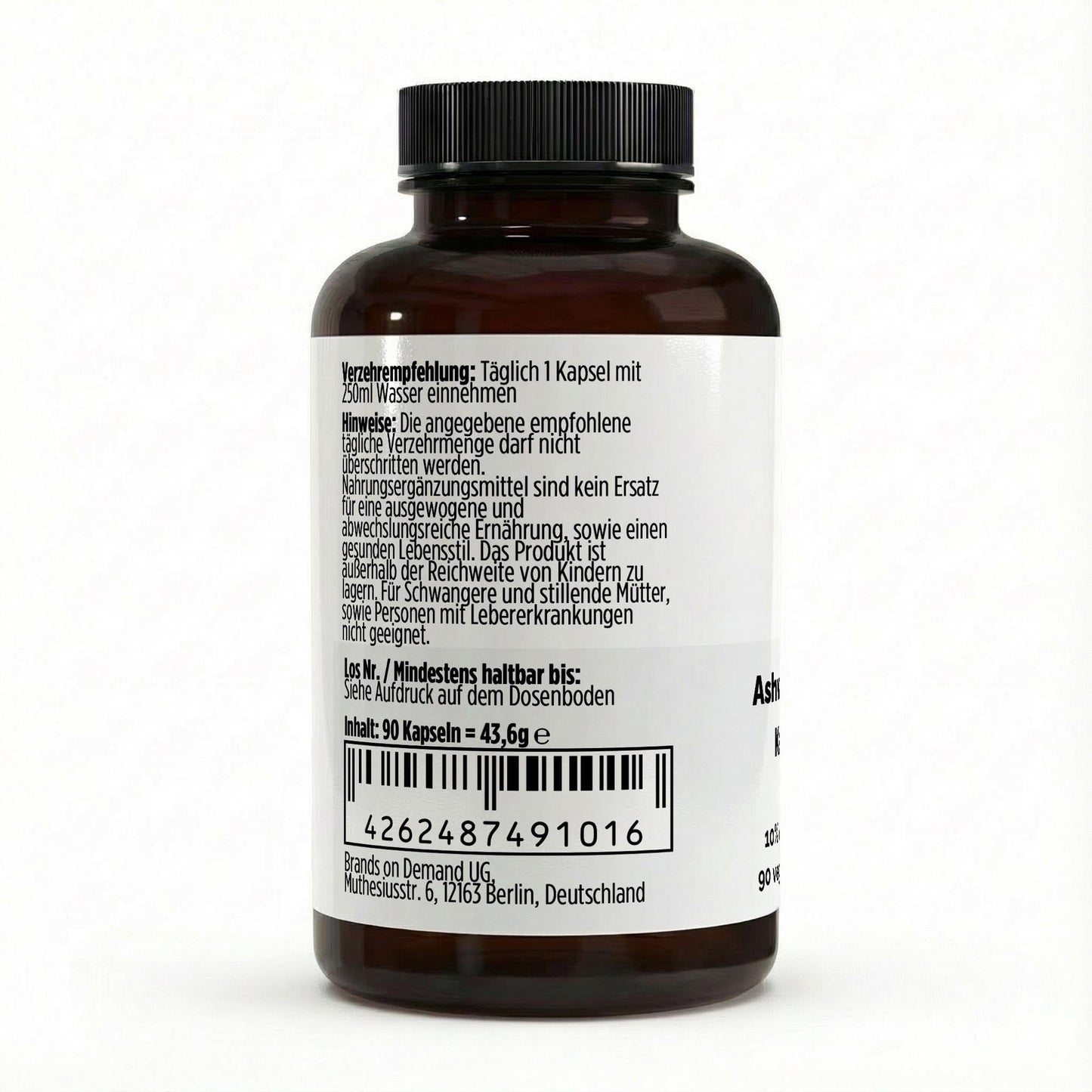 Ashwagandha (10% Withanolide) - 90 vegane Kapseln - jostefitvita.de
