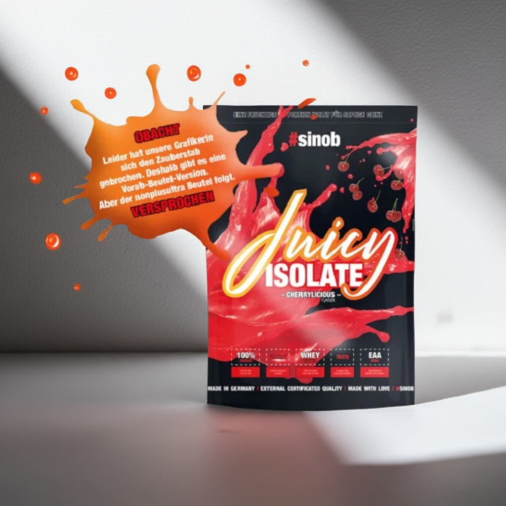Sinob Juicy Isolate 1kg - Premium Whey Isolat mit innovativer Juicy Formula
