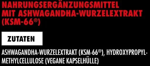 Big Zone Ashwagandha KSM-66 120 Kapseln - Premium Pflanzenextrakt