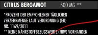 Premium Bergamotte Extrakt Kapseln 500mg - 90 Stück Citrus Bergamot