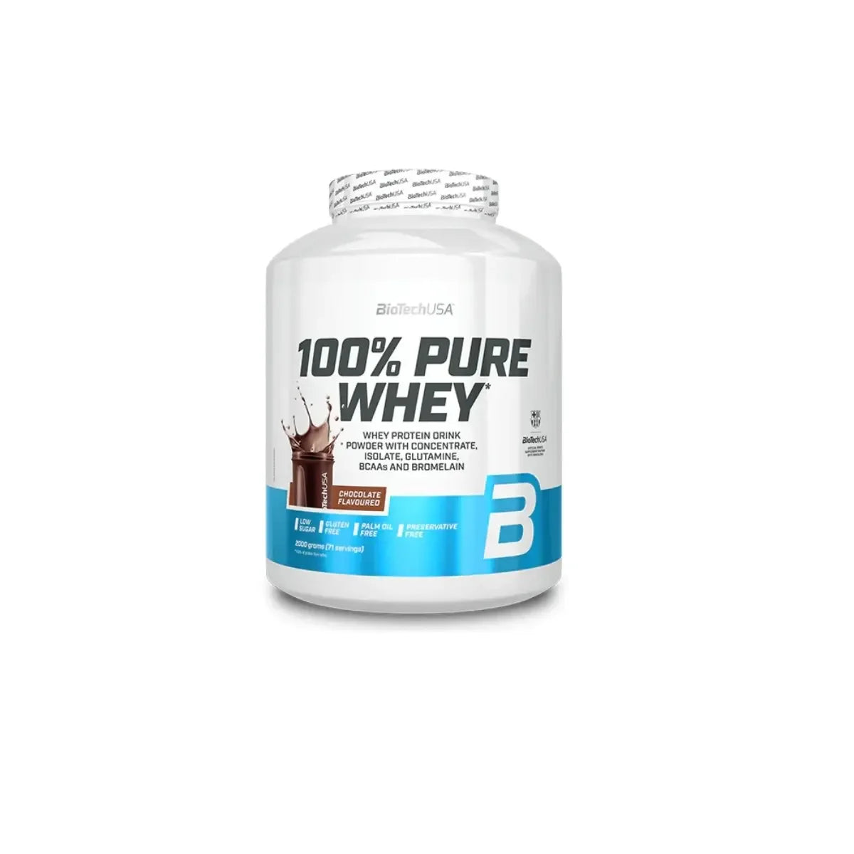 BioTech 100% Pure Whey 2000g – Black Biscuit | Premium Molkenprotein