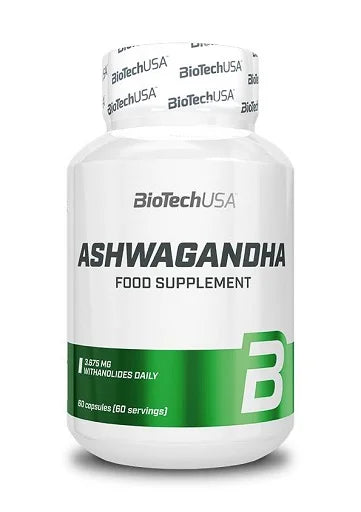 BioTech Ashwagandha Kapseln 60 Stück - Nahrungsergänzung