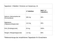 BioTech Calcium Zink Magnesium Tabletten 90 Stück - Bio Mineralstoff-Supplement