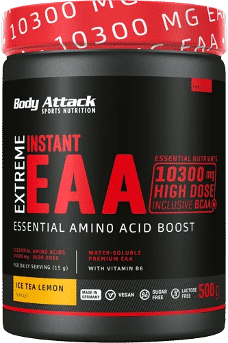 Body Attack Aminosäure Pulver 500g - Premium EAA Supplement