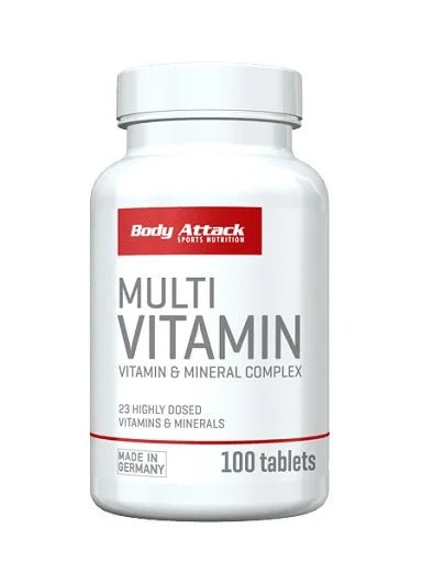 Body Attack Multi Vitamin 100 Tabletten - Nahrungsergänzung - jostefitvita.de