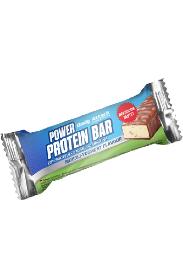 Body Attack Power Protein Bar 24x35g - Kompakte Proteinriegel in 3 Geschmacksrichtungen