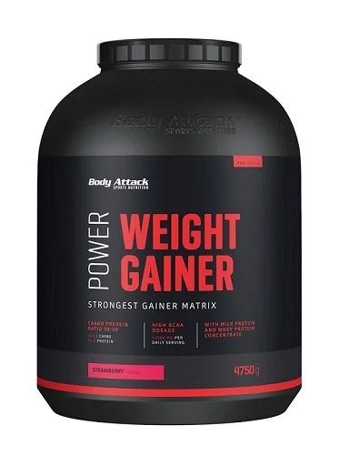 Body Attack Power Weight Gainer 4,75kg Vanille - Premium Weight Gainer für Masseaufbau