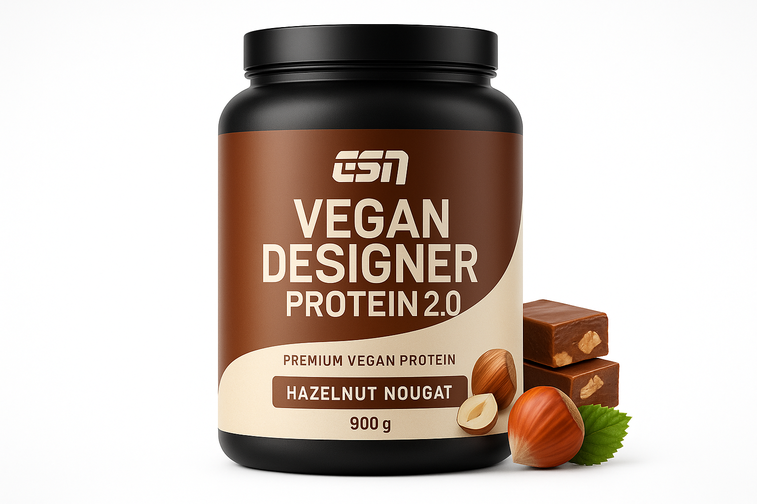 ESN Vegan Designer Protein 2.0 900g Hazelnut Nougat