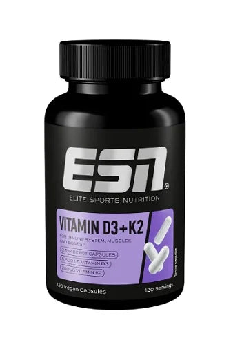 ESN Vitamin D3 + K2 120 Kapseln - Nahrungsergänzung