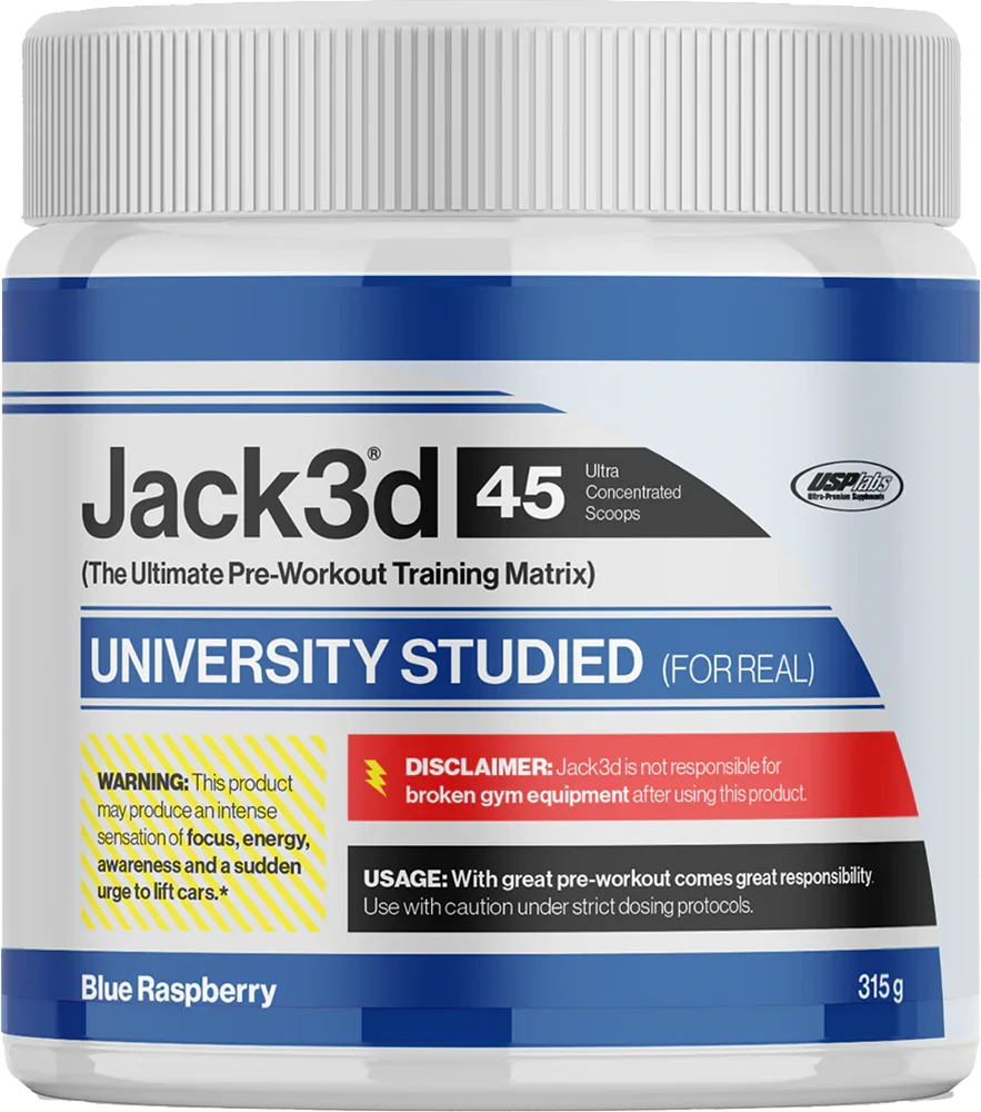 Pre-Workout Supplement Jack3d - 45 Portionen | Intensive Trainingsunterstützung