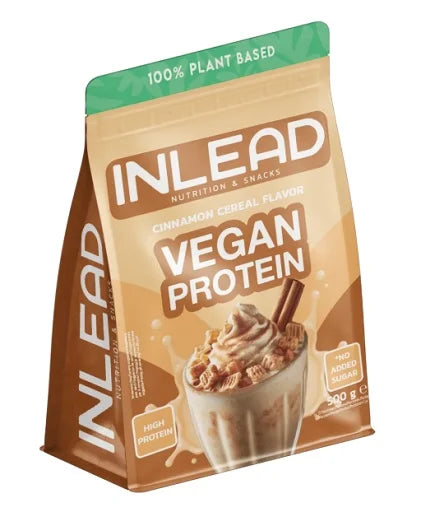 INLEAD Vegan Protein 500g - Pflanzliches Proteinpulver für vegane Sportler