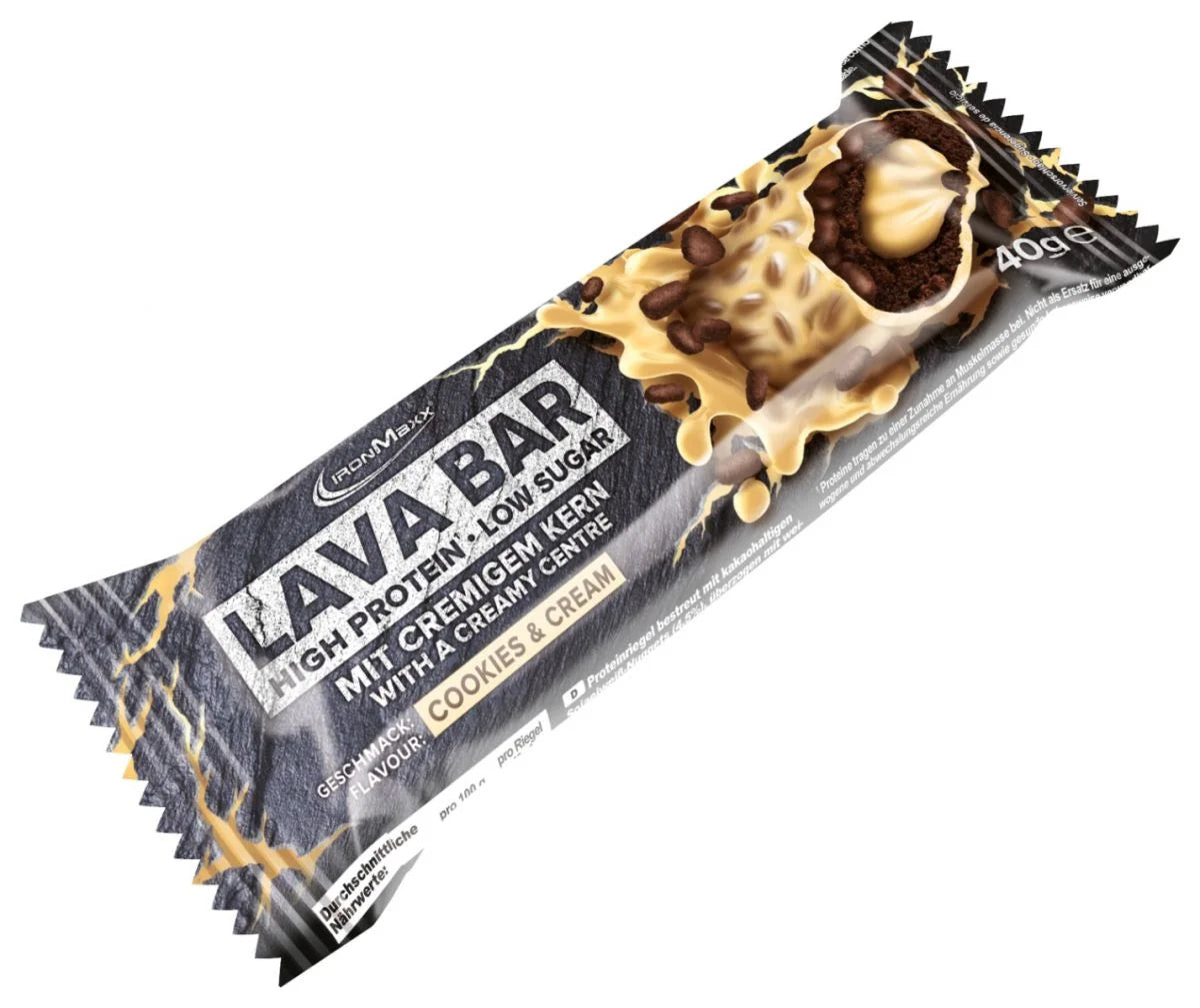Ironmaxx Lava Bar 18x40g Cookies & Cream( 2 Verschiedene Geschmacks)