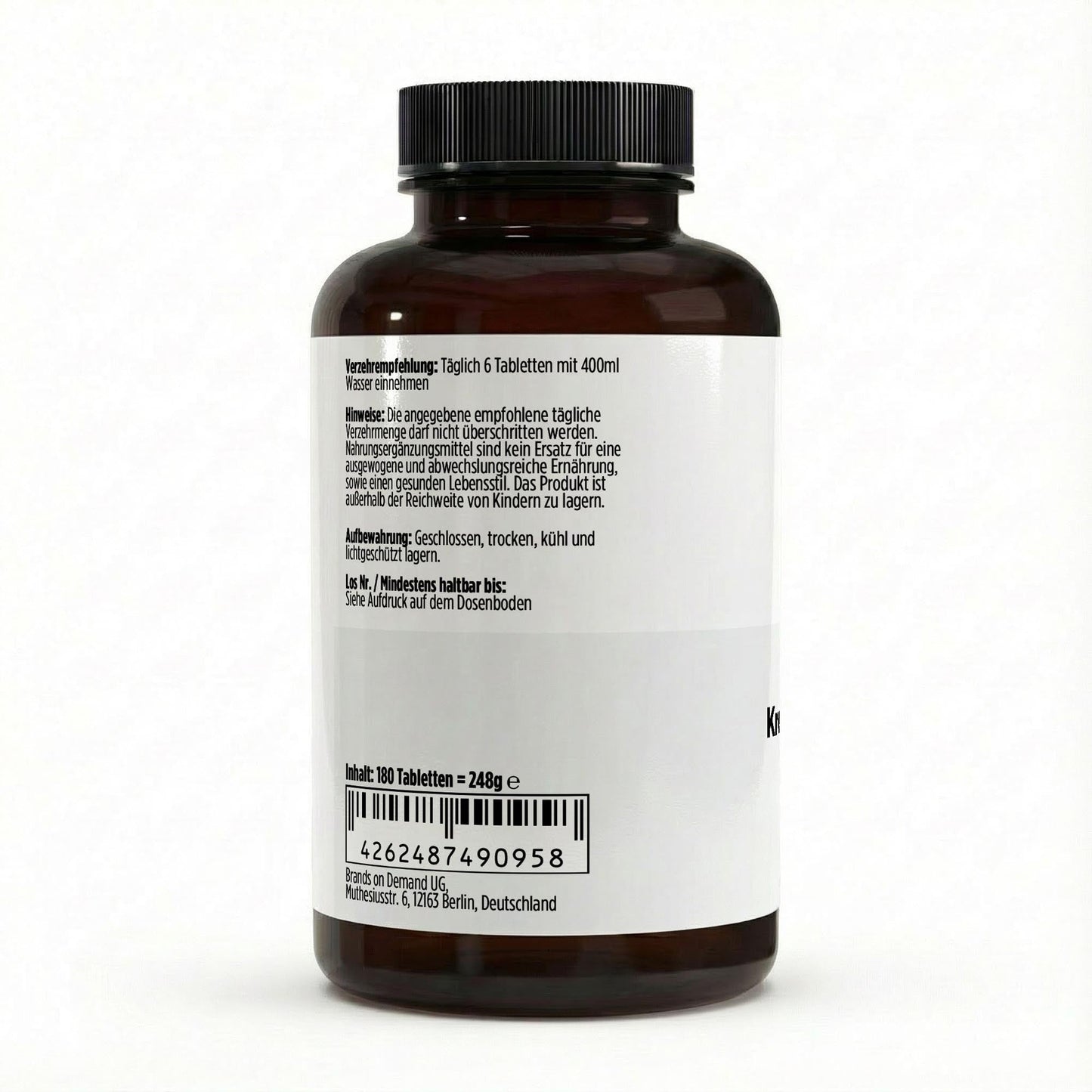Kreatin Monohydrat - 180 vegane Tabletten - jostefitvita.de