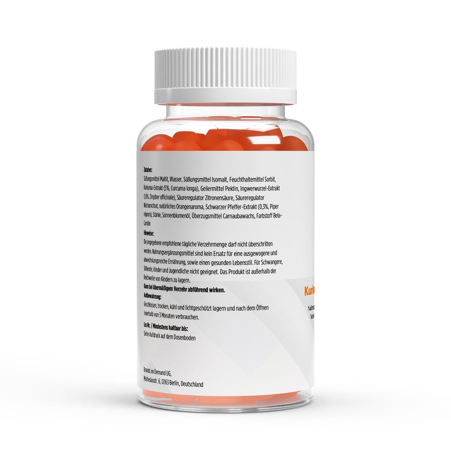 Kurkuma + Ingwer + Schwarzer Pfeffer Gummies - 60 Stk. - jostefitvita.de