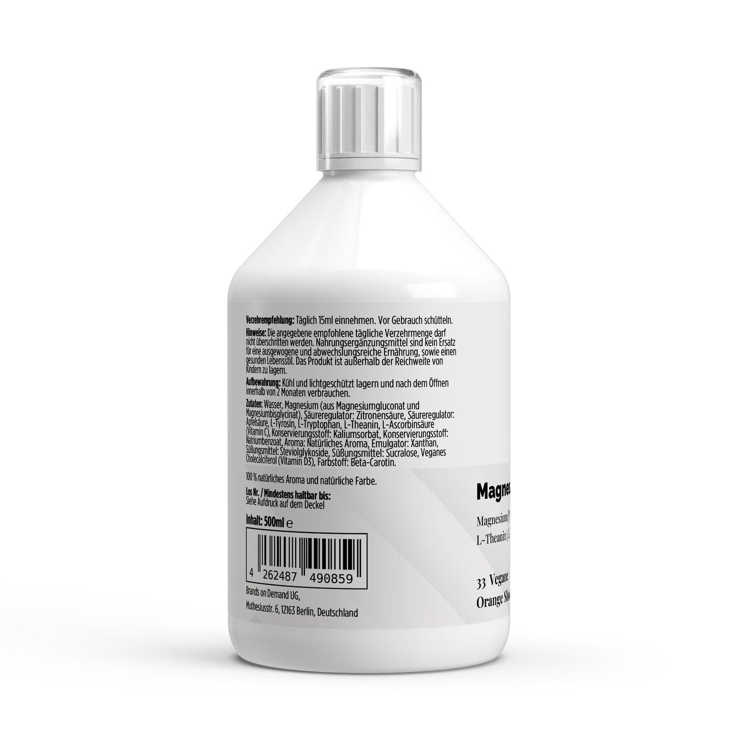 Magnesium Komplex Shots Plus+ 500ml - Hochdosiert mit Aminosäuren & Vitaminen - jostefitvita.de