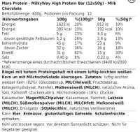MilkyWay High Protein Bar 12x50g - Proteinriegel mit Nougat-Geschmack
