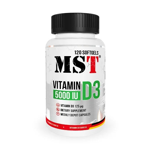 Premium Vitamin D3 Kapseln 5000 IE - 120 Softgel Cholecalciferol