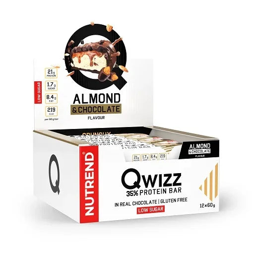Nutrend QWIZZ Crunchy Protein Bar 12x60g - Knusprige Proteinriegel in 4 Geschmacksrichtungen