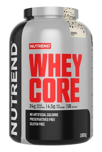 Nutrend Whey Core 1800g - Whey Proteinpulver Schokolade Vanille Erdbeere