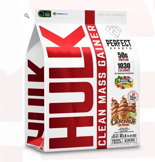 Perfect Sports Clean Mass Gainer 4,54kg - Hochwertiges Aufbau-Supplement (Schokolade, Vanilleeis, Banane)