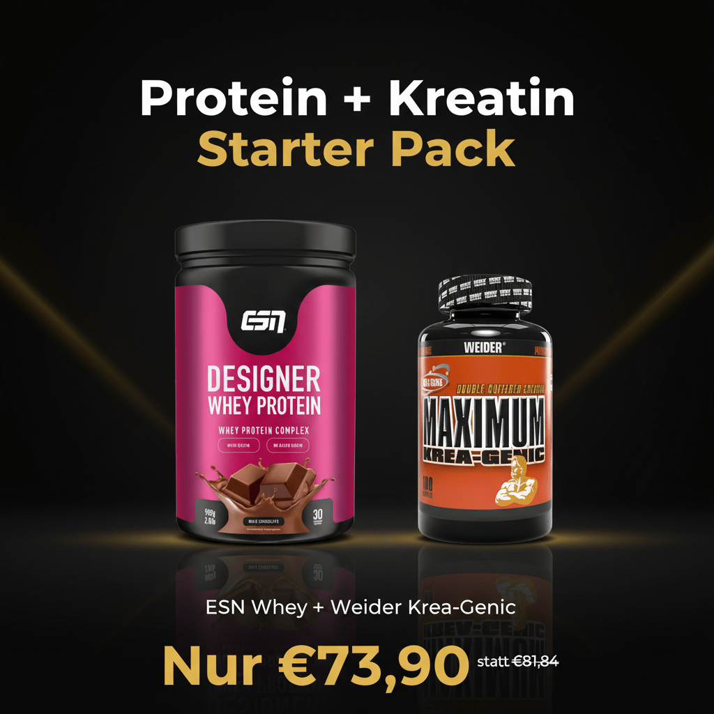 Protein + Kreatin Starter Pack – ESN Whey + Weider Krea - Genic | Bundle - jostefitvita.de