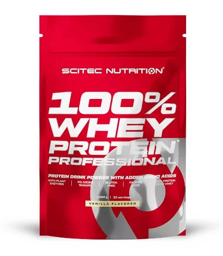 Scitec 100% Whey Protein Professional 1000g Molkenproteinpulver 2 Geschmäcker