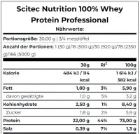 Scitec 100% Whey Protein Professional 1000g Molkenproteinpulver 2 Geschmäcker
