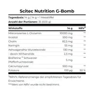 Scitec G-Bomb 500g - Premium Glutamin Pulver 2 Geschmäcker