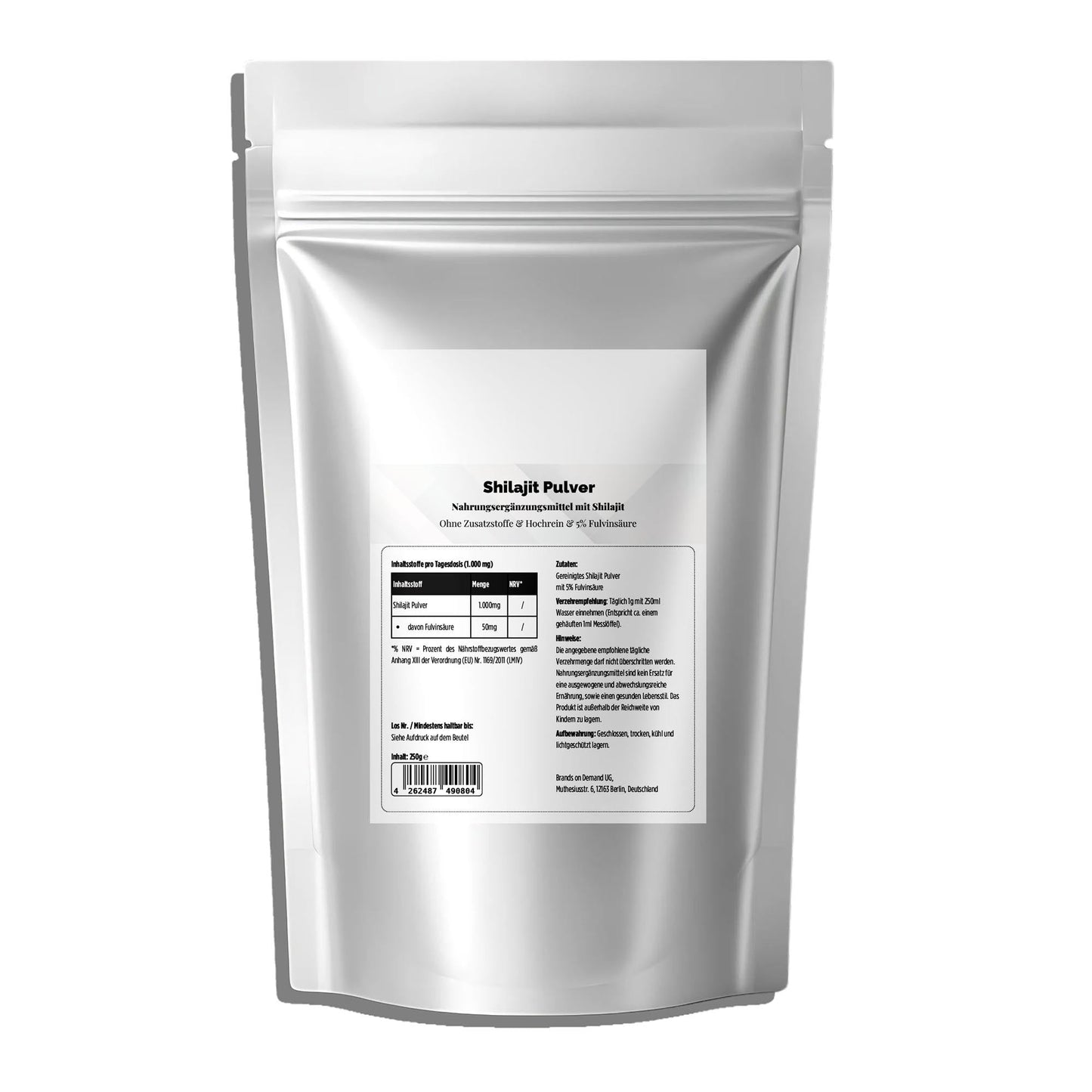 Shilajit Pulver - 5% Fulvinsäure - 250g - jostefitvita.de
