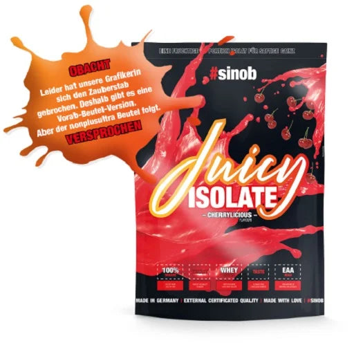Sinob Juicy Isolate 1kg - Premium Whey Isolat mit innovativer Juicy Formula