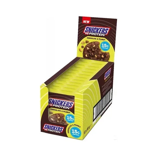 High Protein Cookie Snickers Style 12x60g - Proteinreiche Kekse in 2 Geschmacksrichtungen
