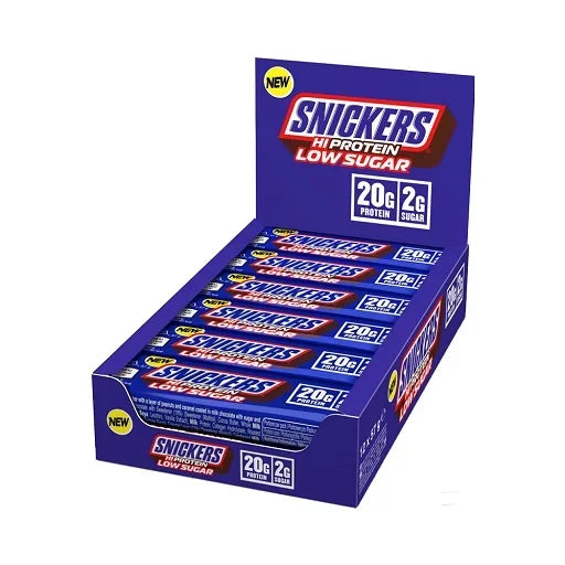 Snickers LOW SUGAR High Protein Bar 12x57g - Zuckerreduzierte Proteinriegel in 3 Geschmacksrichtungen
