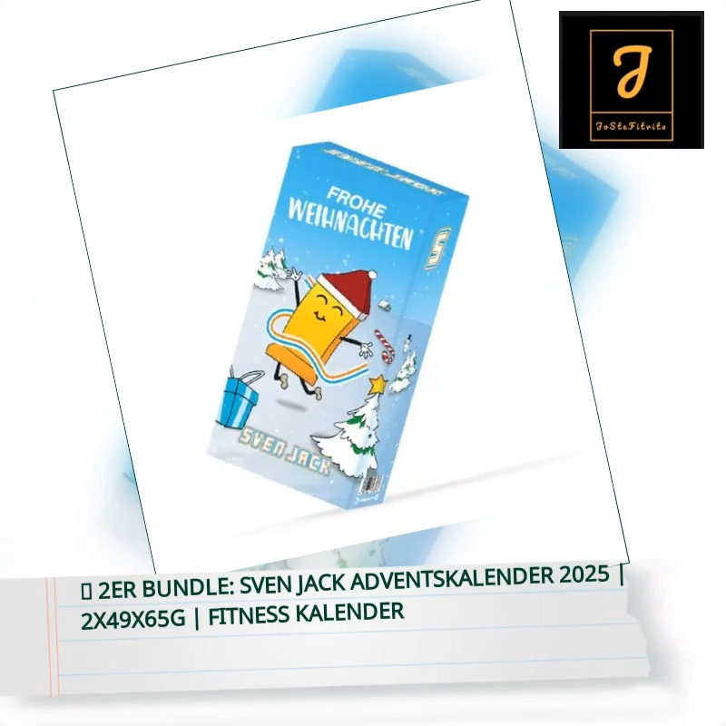 🎄 2er BUNDLE: Sven Jack Adventskalender 2025 | 2x49 Proteinriegel | Fitness Kalender