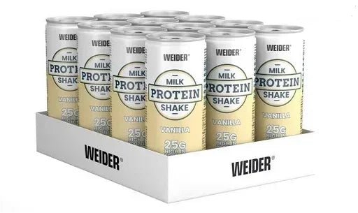 Weider Milk Protein Shake 12x250ml - RTD Proteingetränk (inkl. 3€ Pfand) - jostefitvita.de