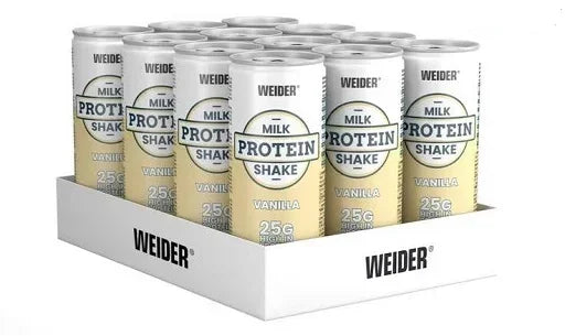 Weider Milk Protein Shake 12x250ml - Proteingetränk mit Pfand