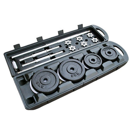 Premium Barbell Hantel-Set 15kg - Verstellbares Krafttraining-Set für Home-Gym