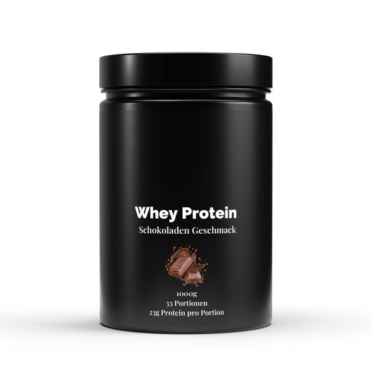 Premium Whey Protein Schokolade 1kg - 94,85% Proteinkonzentrat | Muskelaufbau