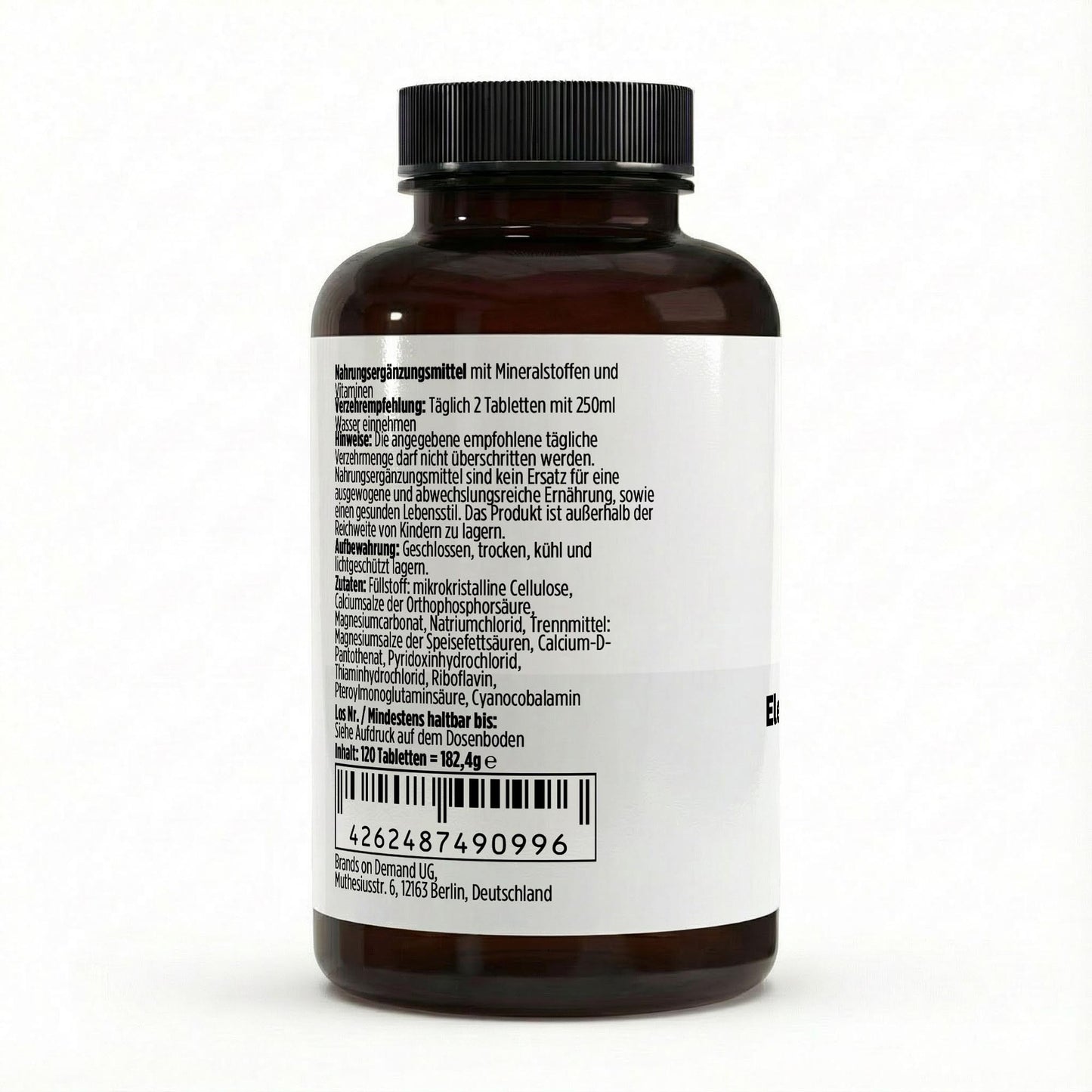 Elektrolyt Komplex - 120 vegane Tabletten