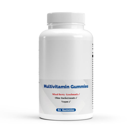 Premium Multivitamin + Mineral Gummies Vegan - 60 Stück Fruchtgummis ohne Zucker