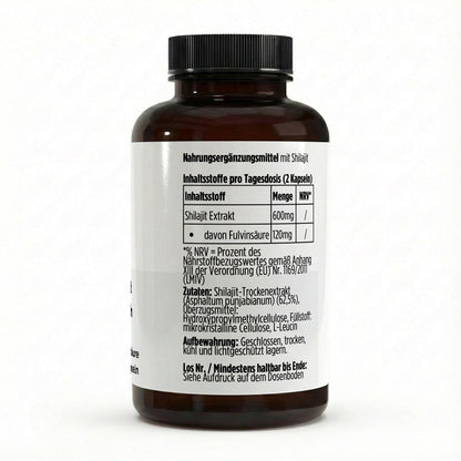 Shilajit (20% Fulvinsäure) - 90 vegane Kapseln