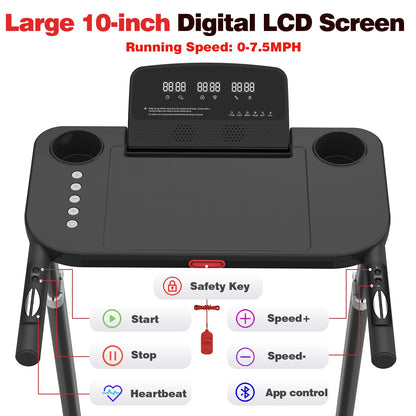 Premium Heimtrainer-Laufband 500kg - Elektrisches Cardio-Training für Home-Gym